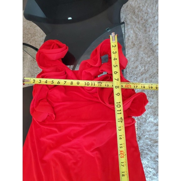 Fashion Nova Always A Good Time Ruffle Polyester Sleeveless Maxi Long Dress 1X - Picture 14 of 16